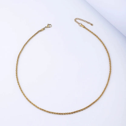 Stainless Steel Minimalist Geometric Plating Necklace