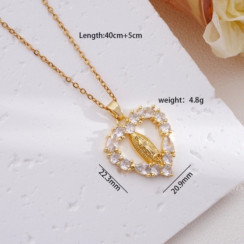 304 Stainless Steel Copper Human Pendant Necklace