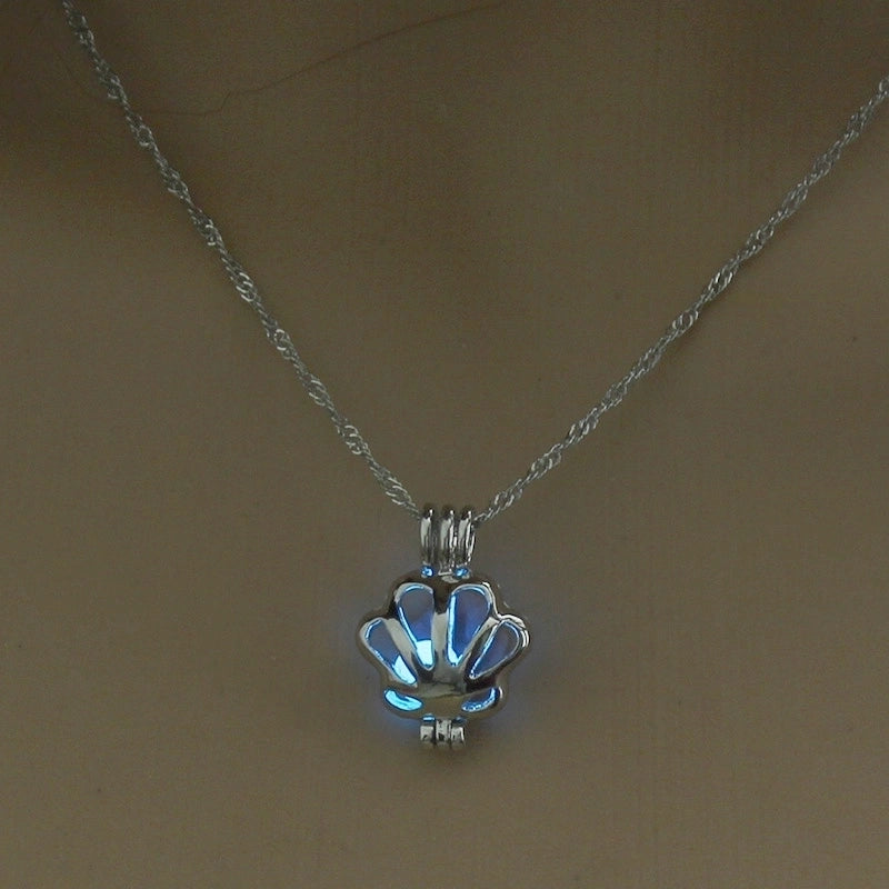 Luminous Hollow Snowflake Pendant Necklace