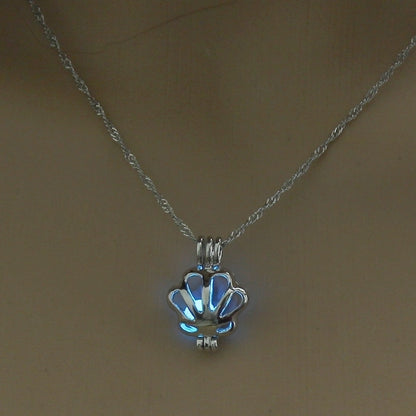 Luminous Hollow Snowflake Pendant Necklace