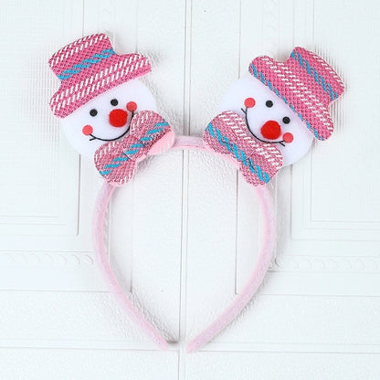 Christmas Cartoon Style Cute Snowman Elk Party Festival Headband