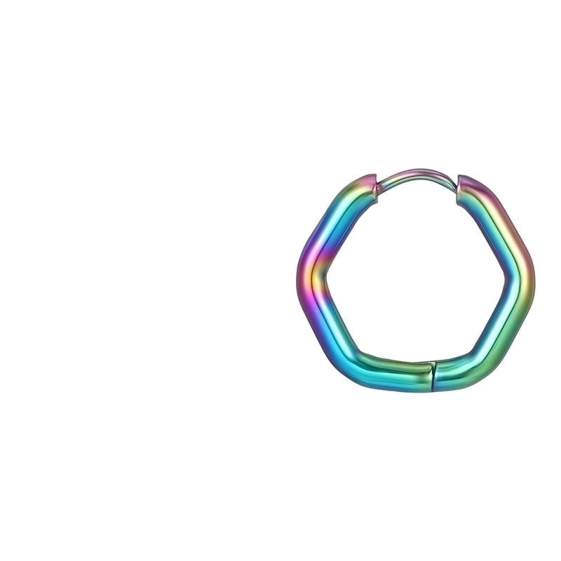 1 Piece Fashion Square Plating 201 Stainless Steel 18K Gold Plated Earrings