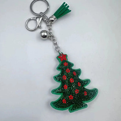 Cute Christmas Women's Metal Keychains Keychains