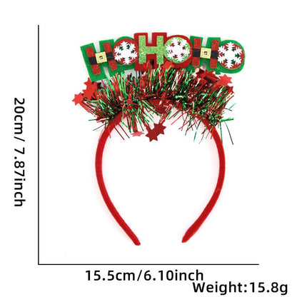 Christmas Cartoon Style Cute Exaggerated Christmas Hat Plastic Festival Street Headband