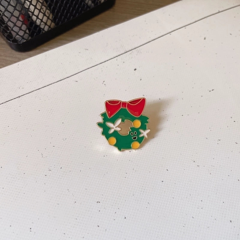 Cute Pin Snowman Snowflake Elk Alloy Enamel Unisex Brooches