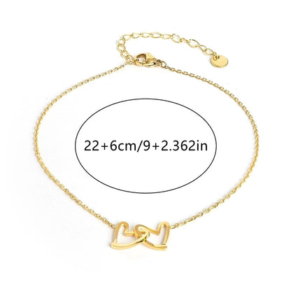 304 Stainless Steel 18K Gold Plated Minimalist Classic Style Plating Solid Color Bracelets Necklace