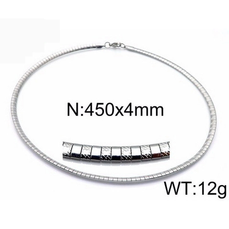 Titanium Steel 18K Gold Plated Fashion Plating Geometric Choker