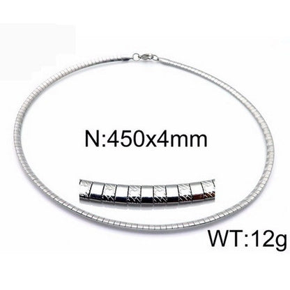 Titanium Steel 18K Gold Plated Fashion Plating Geometric Choker