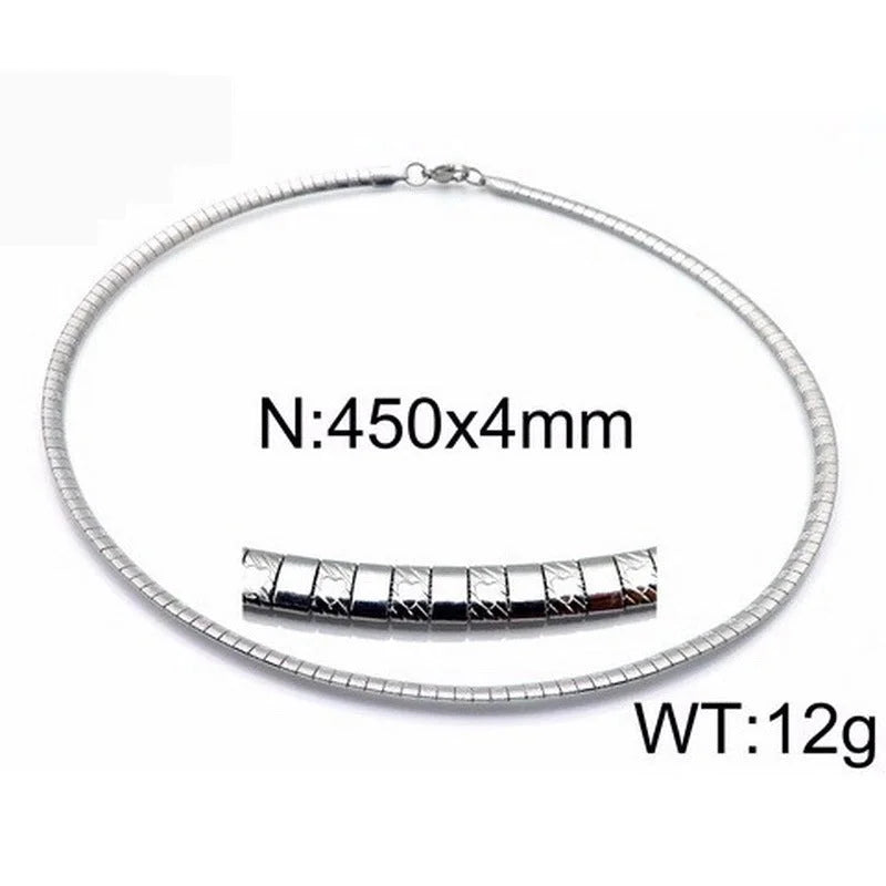 Titanium Steel 18K Gold Plated Fashion Plating Geometric Choker