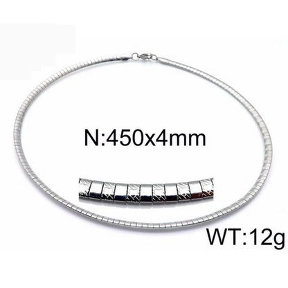Titanium Steel 18K Gold Plated Fashion Plating Geometric Choker