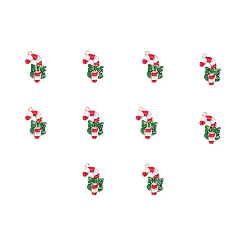 10 PCS/Package 15.9*17.8mm 16*22MM 18.1*19mm Alloy Christmas Hat Christmas Tree Santa Claus Pendant Jewelry Accessories