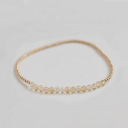 Natural Stone Copper Beaded Geometric Bracelets