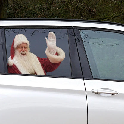 Christmas Fashion Santa Claus Pvc Car Window Stickers