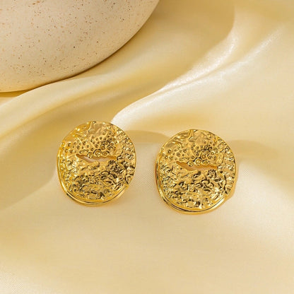 1 Pair Basic Modern Style Classic Style C Shape Irregular Heart Shape Irregular Plating 304 Stainless Steel Ear Studs