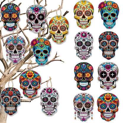 Halloween Minimalist Skull Paper Holiday Daily Hanging Ornaments