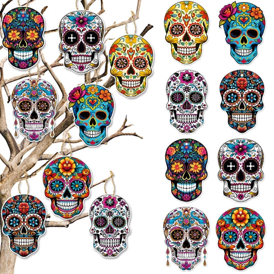 Halloween Minimalist Skull Paper Holiday Daily Hanging Ornaments
