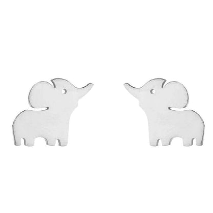 1 Pair Minimalist Animal 304 Stainless Steel 18K Gold Plated Ear Studs