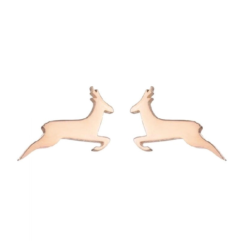 1 Pair Fashion Christmas Tree Plating 304 Stainless Steel 18K Gold Plated Ear Studs