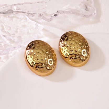 1 Pair Cute Vintage Style Classic Style Geometric 304 Stainless Steel Imitation Gold Ear Studs