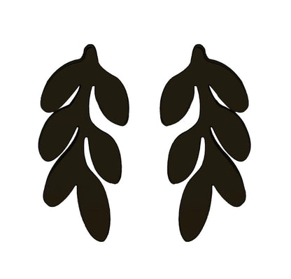 1 Pair Fashion Leaves 304 Stainless Steel 18K Gold Plated Ear Studs