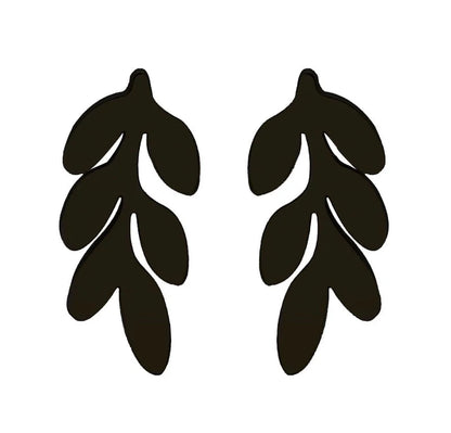 1 Pair Fashion Leaves 304 Stainless Steel 18K Gold Plated Ear Studs