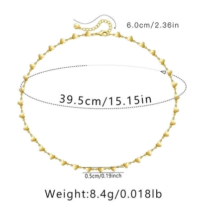 Ig Style Minimalist Solid Color Copper Plating Chain 18k Gold Plated Necklace