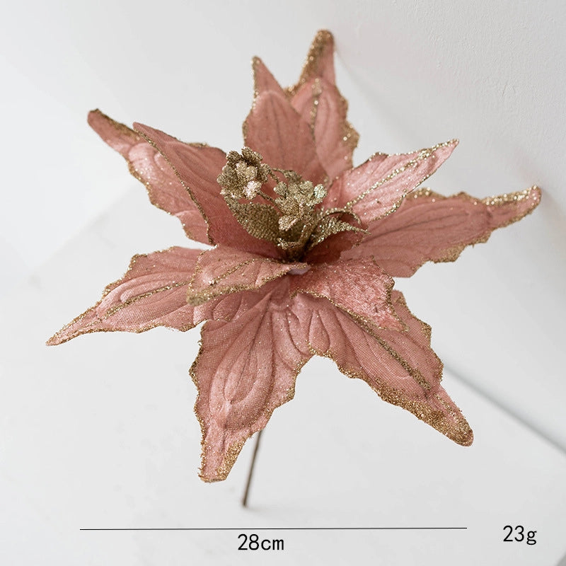 Christmas Minimalist Classic Style Flower Holiday Festival Christmas Tree Decoration