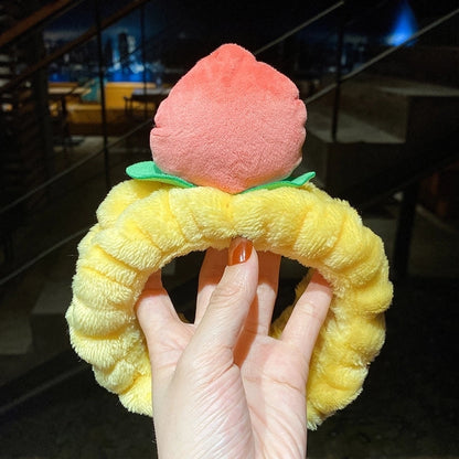 Cat Ears Hair Band Hair Band Korean Plush Internet Celebrity Rabbit Ear Hair Accessories Bow Face Wash Hair Band