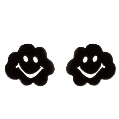 1 Pair Minimalist Solid Color Irregular Plating 304 Stainless Steel 18K Gold Plated Ear Studs