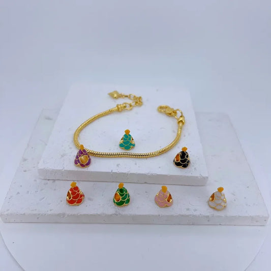 1 Piece 10*13.5mm Copper Christmas Tree Jewelry Accessories