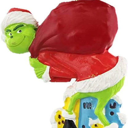 2 Pieces Christmas Small Gifts Cartoon Characters Christmas Tree Decoration Christmas Tree Ornaments Car