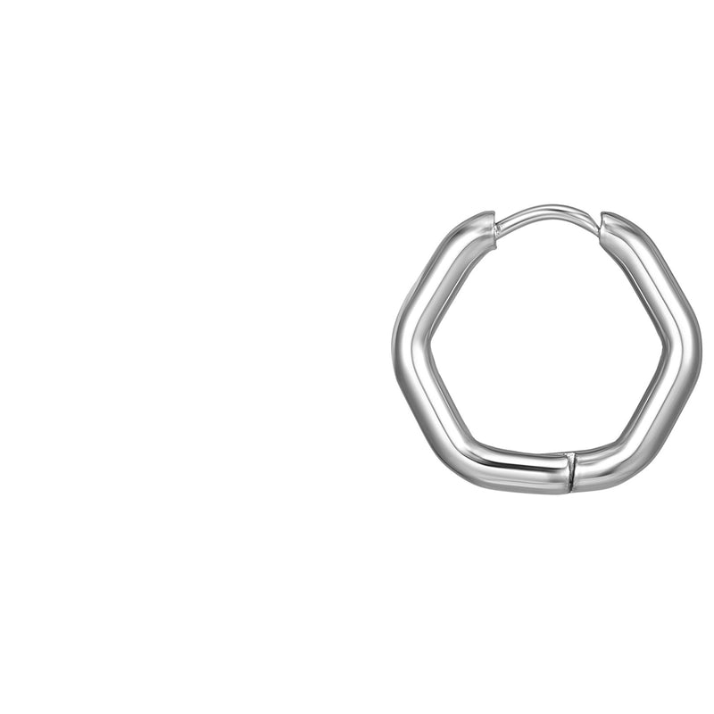 1 Piece Fashion Square Plating 201 Stainless Steel 18K Gold Plated Earrings