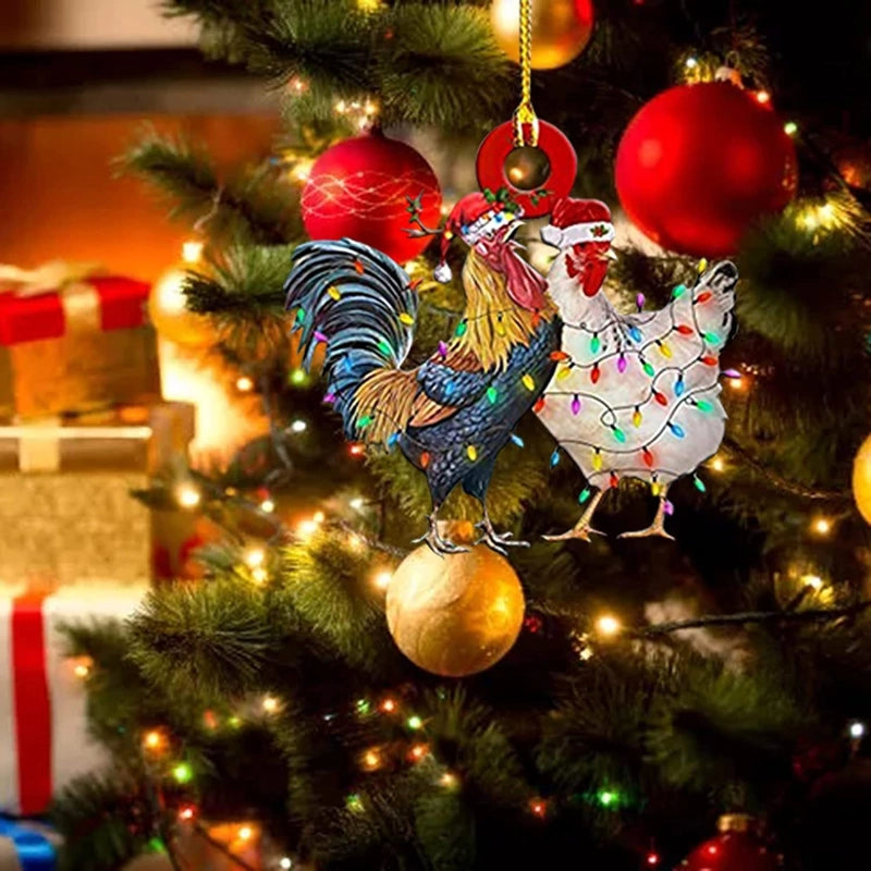 Christmas Minimalist Christmas Hat Arylic Indoor Party Festival Hanging Ornaments