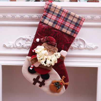 Christmas Stocking Santa Gift Bag Santa Claus Stocking Christmas Gift Bag