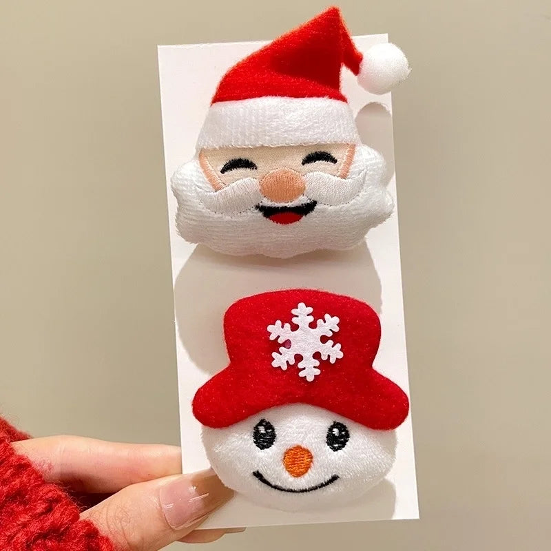 Cute Christmas Pin Christmas Tree Santa Claus Elk Women's Brooches