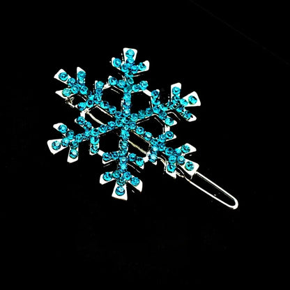 Fashion Snowflake Alloy Inlay Rhinestones Hair Combs 1 Piece