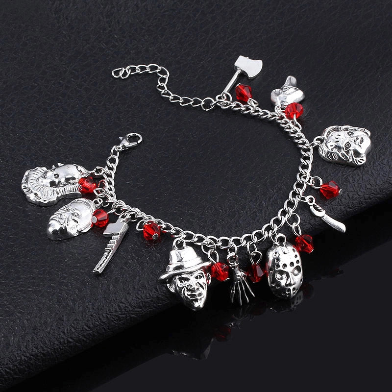 Halloween Horror Charm Bracelet Jason Mask Annabel Horror Role-playing Bracelet Film And Television Peripheral