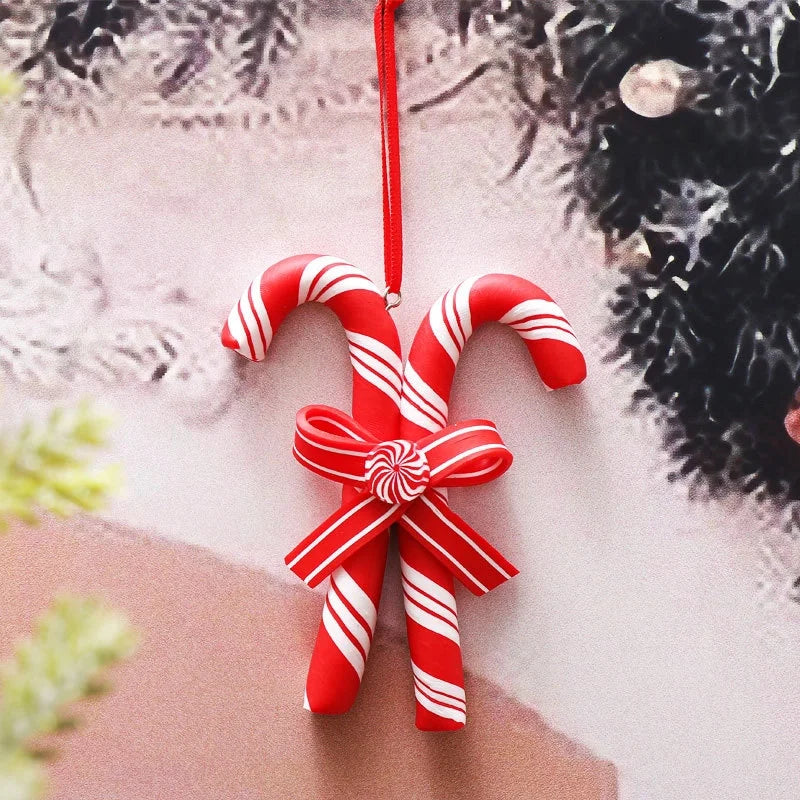 Christmas Fashion Candy Soft Clay Party Hanging Ornaments