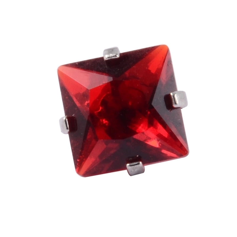 Stainless Steel Heart Labret Round Zircon Stud Earrings With Diamond XINGX Labret Lip Ring 2-5mm Zircon Earrings Accessories