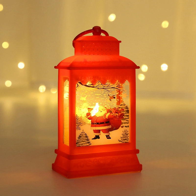 Christmas Retro Santa Claus Plastic Party Lightings
