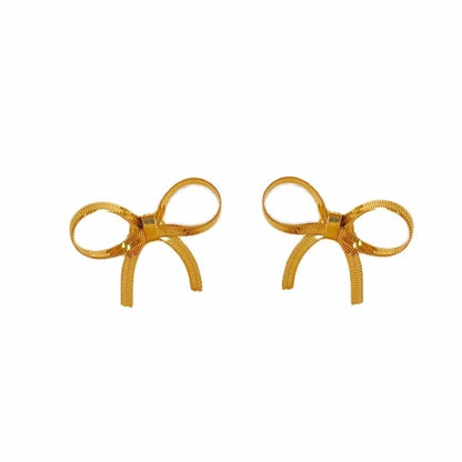 Casual Vacation Bow Knot 304 Stainless Steel 16K Gold Plated White Gold Plated Gold Plated Plating Bracelets Earrings Necklace