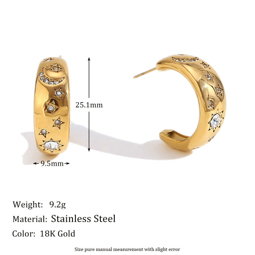 Fashion Circle Stainless Steel Electroplating Bangles