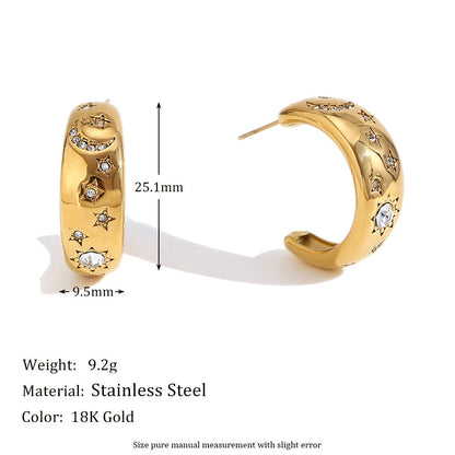 Fashion Circle Stainless Steel Electroplating Bangles