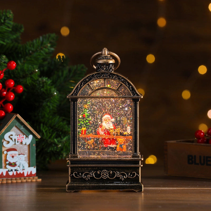 Christmas Cute Christmas Tree Santa Claus Snowman PC Party Festival Ornaments Led Lights Night Lights