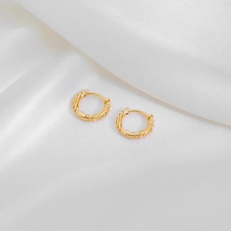 1 Pair Casual Minimalist Irregular Circle Round Irregular Copper Copper 18K Gold Plated Earrings