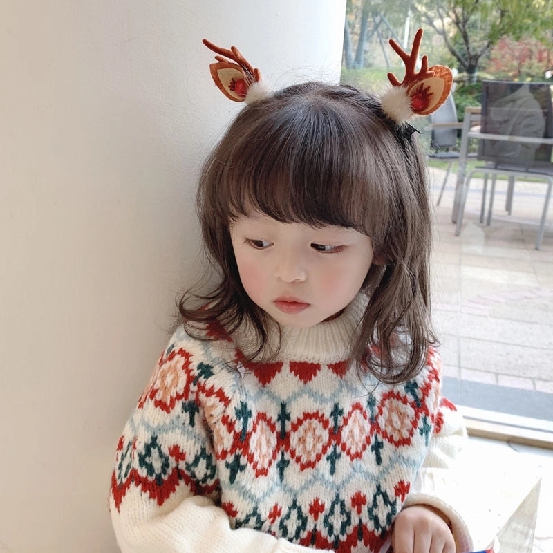 Christmas Fashion Antlers Resin Daily Hairpin