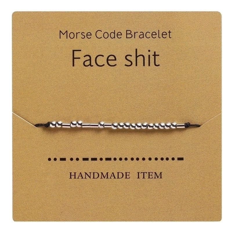 Minimalist Letter Copper Knitting Bracelets 1 Piece