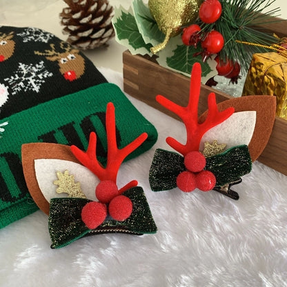Christmas Cute Antlers Plastic Daily Hairpin