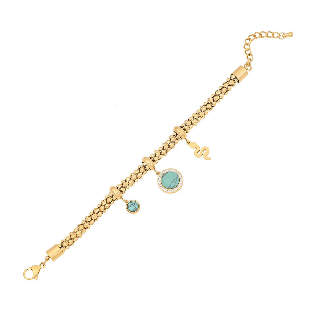 Women Fashion Flower Stainless Steel Electroplating Bracelets