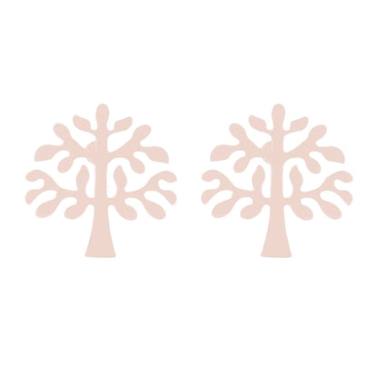 1 Pair Japanese Style Minimalist Tree Polishing Plating 304 Stainless Steel 18K Gold Plated Ear Studs